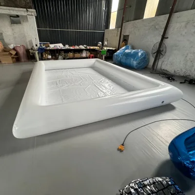 Customizable High Quality Rectangular PVC Deep Inflatable Swimming Pool Colorful Design for Adults and Kids