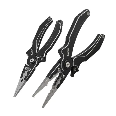 Hei Diao Lure TUNALA FG-1096 Durable Multi-Function Hook Remover Split Ring Fishing Accessories Stainless Steel Pliers Case