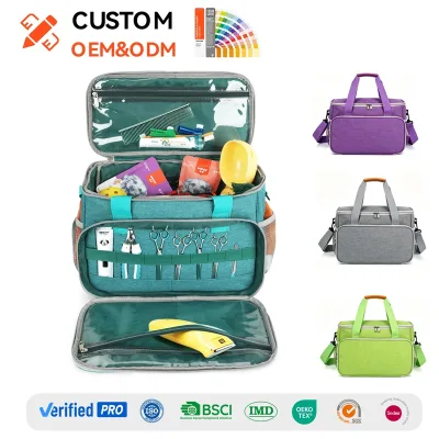 Wholesale Custom Pet Grooming Kit Organizer Bag Large Capacity MultiCompartment Dog Cat Grooming Tool Travel Carry Bag
