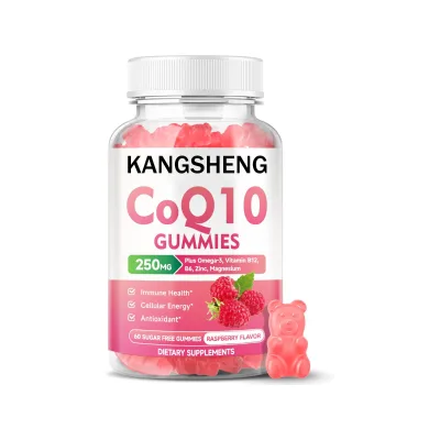 Vegan CoQ10 Gummies Heart Health Support Omega 3 Magnesium Vitamins Ubiquinol Healthcare Product COQ10 Gummies