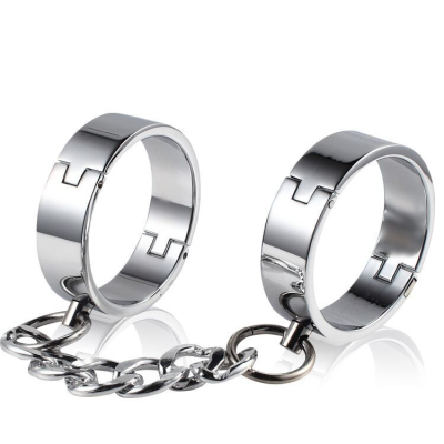 SM Metal Bondage Novelty Handcuffs Restraint Stainless Steel Handcuff