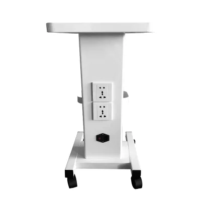 Standing Beauty Salon Trolley Cart with Metal Frame and Waterproof Design for Food Service and Pedicure Mirror