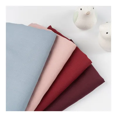 C37 China Factory 100 Tencel Twill Fabric Solid Color Sustainable Lyocell 128GSM Tencel Fabrics for Clothing Womens