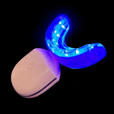Professional Dental Teeth Whitening Device Portable Rechargeable Blue Red Light Teeth Whitening Machine for Clinic & Home Use