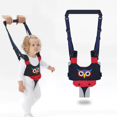 Custom Breathable Owl Embroidered Baby Walking Assistant Belt Safety Baby Walking Harness
