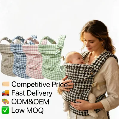 Ergonomic Skin-friendly Baby Carrier Light Breathable Safe Baby Carrie Comfort Portable Baby Carrier for 0-36 Months Newborn Tod