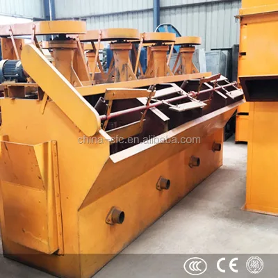 Small Scale Gold and Copper Ore Flotation Machine with Engine and Motor High Recovery Rate 85-98% 1-100tph Capacity