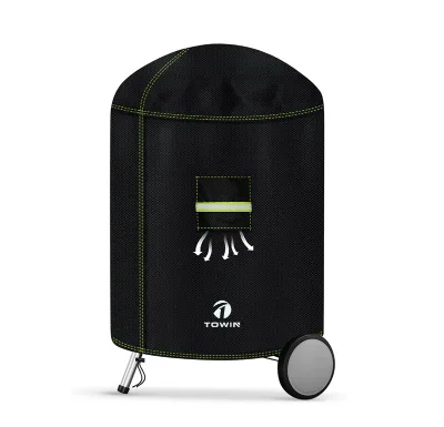 Custom Durable Polyester Rip-proof BBQ Waterproof Outdoor Round Charcoal Kettle Grill Barbecue Grill Cover