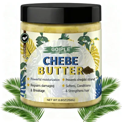 GOIPLE Chebe Butter for Natural Hair, Hair Butter Deep Moisturizer for Wavy Curly Coily Kinky and Straight Hair Types