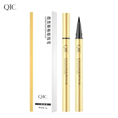 Wholesale Luxury Gold Eyeliner Tube Container Waterproof Oil Proof Long Lasting Water Activated Refill Liquid Eyeliner Pens