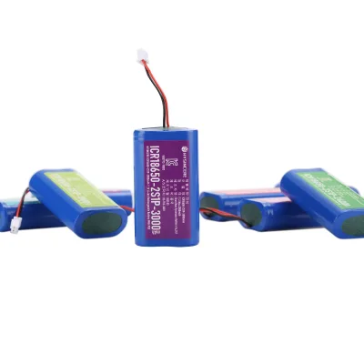 7.4VCylindrical Lithium Battery Pack 800 Cycles Safe Deep Cycle Energy-Saving for Outdoor LED Lighting Camping Equipment