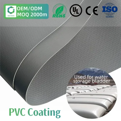 PVC Coated Waterproof Plain Agriculture Large Square Foldable Collapsible Tarpaulin Fabric for Water Storage Bladder
