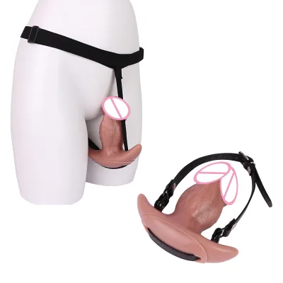S8608 BDSM Anchor Base with Silicone Anal Plug Featuring Realistic Penis Design 2-Piece Restraint Set for Diverse Play Scenarios