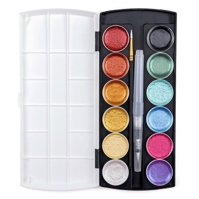 Wholesale 12 Colors Artist Watercolor Paint Set for Painting