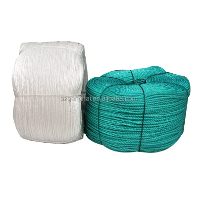 Hot Sale Fishing PE Rope Truck Wear-resisting Rope Nylon 3 Strand Twisted PE Fishing Rope 10mm PE Net