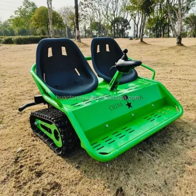 Outdoor Square Amusement Equipment Tank Track  with Bluetooth Music Rotate Feature