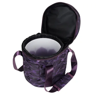 Manufacturer OEM 8 Inch Purple Decorative Canvas Thickened Sponge Liner Crystal Bowl Music Bowl Bag