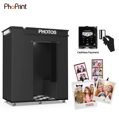 Hot Sale Commercial Led Enclosure Digital Camera Instant Print Selfie Photo Booth for Shops