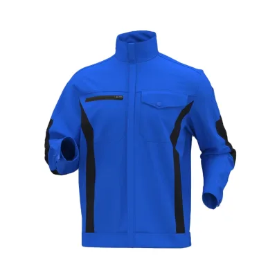 Royal Blue Men's Workwear Comfortable Construction Work Uniforms Clothes Coat Tops Workshop