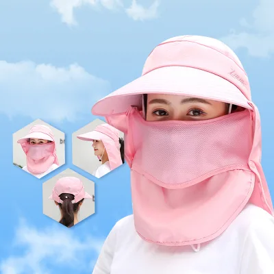 Outdoor Bicycling Climbing Detachable Sunshade Sunhat Ultraviolet-proof Female Summer Hat