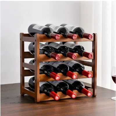 Wine Rack Decoration, Wine Rack, Small Wine Display Stand for Bamboo Furniture, Simple yet Luxurious Wine Rack for Living Room