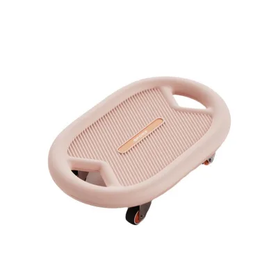 Oval 4 Wheel Abdominal Twist Sliding Disc Silent Non Slip Core Glide Plate Indoor Waist Shaping Full Body Core Fitness Equipment