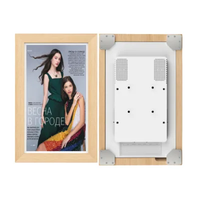 15.6" Wifi Touch Screen Android Tablet Wood Lcd Digital Picture Frame Auto Rotate Share Photo Frames MP3 MP4 Video AVI Playback