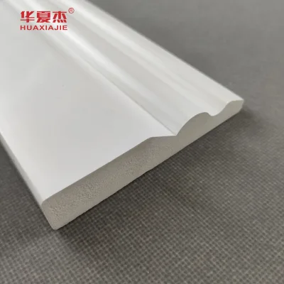 Hot Sale 100mm X 20mm PVC Skirting Modern Design White Waterproof Baseboard Moulding for Indoor Use Building Material