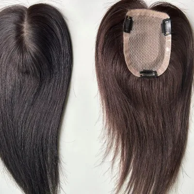 100% Human U Shape Silk Base Hair Topper