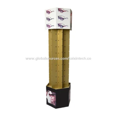 Eyewear displays rack,corrugated color box cardboard display shelf paper floor display