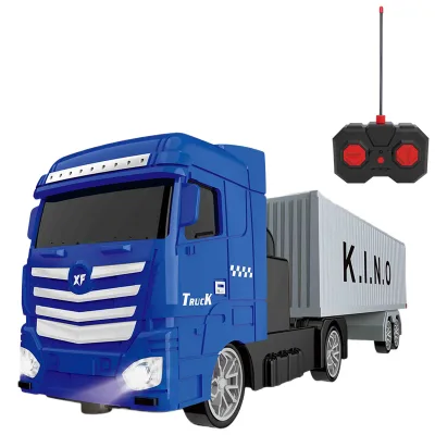 Customized Children's Remote Control Car Container Truck Toy Car 8-wheel Large Truck Simulation Remote Control Car