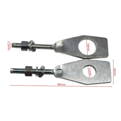 Small hole 12mm chain adjuster DY / FZ110 / CD110 chain adjuster clamp motorcycle accessories
