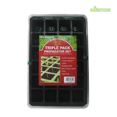Winslow & Ross Hot Sale Triple Pack Polystyrene Seed Growing Tray Plant Start Pots for Growing Seedlings
