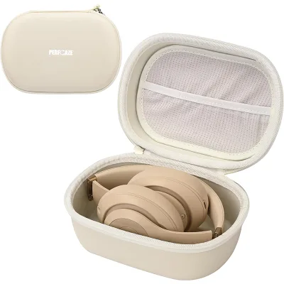 High Quality Factory Durable Waterproof Travel Earphone Storage Headphone Case Customization Hard Carrying Eva Headphone Case