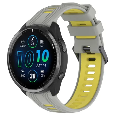 Dierct Supply Quick Fit Double Color 18mm.20mm.22mm Silicone Watch Band for Gar min Watch Forerunner 965 GM-S9