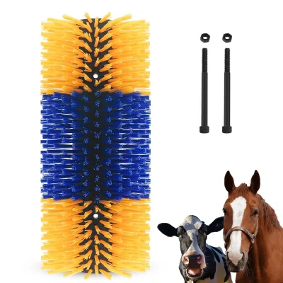 Livestock Cow Full Massage Brush Kit Animal Grooming Brush Horse Scratching Pose Roller for Massage Scratch Post Cleaning Brush