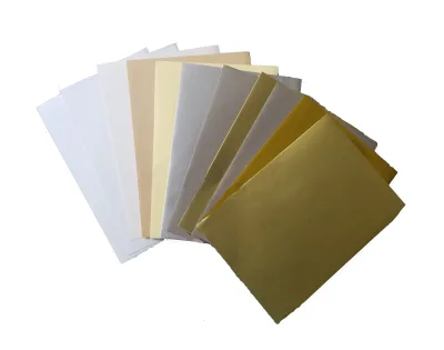Golden Sliver Self Adhesive Sticker Paper