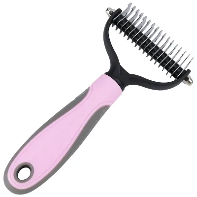Pet Dematting Tool Comb the Safe Dog Hair & Cat Hair Shedding Tool Pet Deshedding Brush