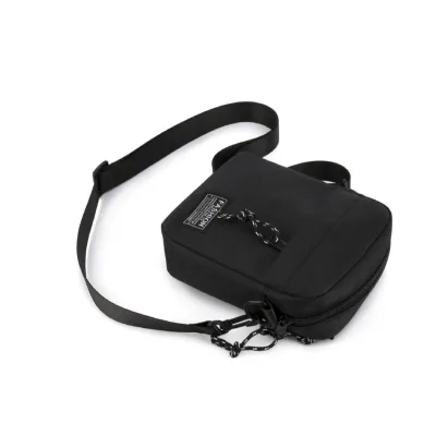 Trendy Men's Chest Bag Casual Sports Small Square Multi-functional Breathable Ultra-lightweight Water-repellent Shoulder Bag