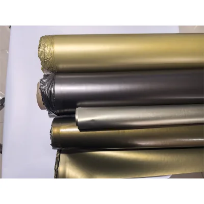 Environment Friendly Tpu Film Roll Metallic Matt Color Tpu Film for Label or Textile Emblems