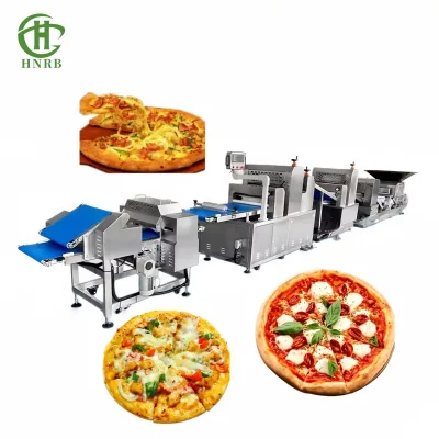 CE Certified Pizza Making Machine Fully Automatic Production Line for Frozen Pizza High Efficiency 1000 PCS/H