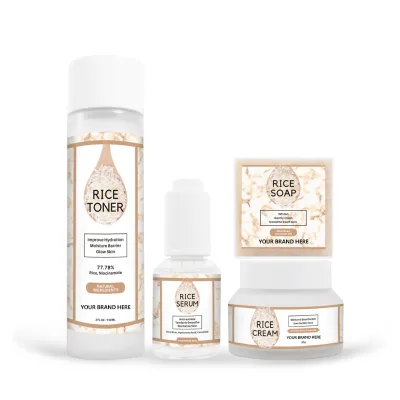 Korean Cosmetics Whitening Brightening Skincare Set Rice Face Anti Aging Skin Care Set Beauty Products