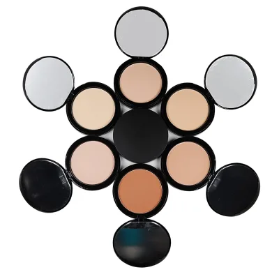 Customization Waterproof Pressed Powder Foundation Makeup Concealer Palette Private Label for Natural Cosmetics Manufacturers