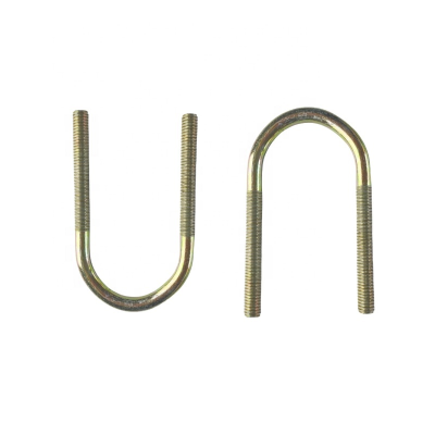 High Strength Colored Zinc Plated U-Shaped Square Hexagonal Head Bolts, Fasteners, Bolts, and Nuts