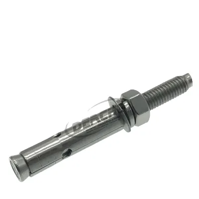 Stainless steel expansion anchor bolt with washer and hex nut sleeve anchor wedge anchor