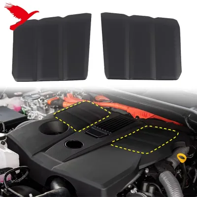 For Toyota Tundra 2022-2026 Front Engine Hood Overlay Cover Trim ABS Matte Black Car Exterior Accessories