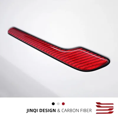 Tesla Model Y/3 Facelift Door Handle Stickers Carbon Fiber Paste-type Installation Modification for Car Accessories