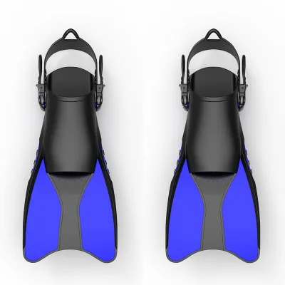 Free Diving Flippers Frog Shoes New Cross-border Deep and Shallow Long Diving Flippers Adult Diving Equipment