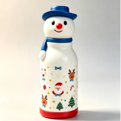 Cross border Christmas cartoon reindeer water cup portable sports water cup
