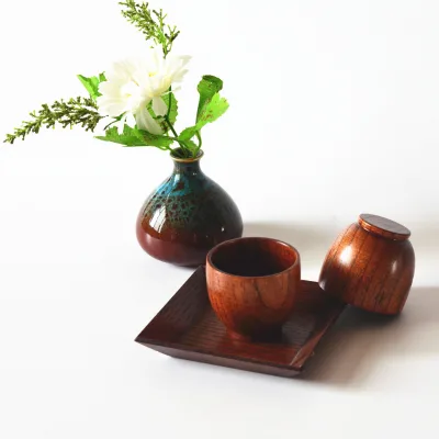 Small Japanese Wood Sake & Beer Kung Fu Cup Modern Design Heat Resistant Disposable with Customizable Logo Wholesale